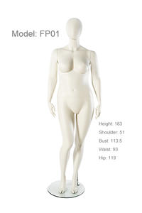 Standing posture plus size female mannequin