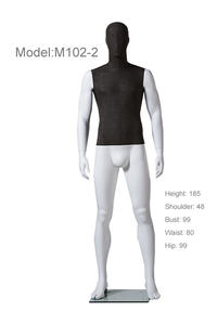 Fabric wrapped full body male mannequin