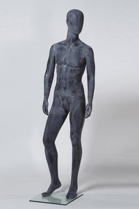 vintage cement surface male mannequin